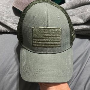 American Flag Green Hat Highland Tactical